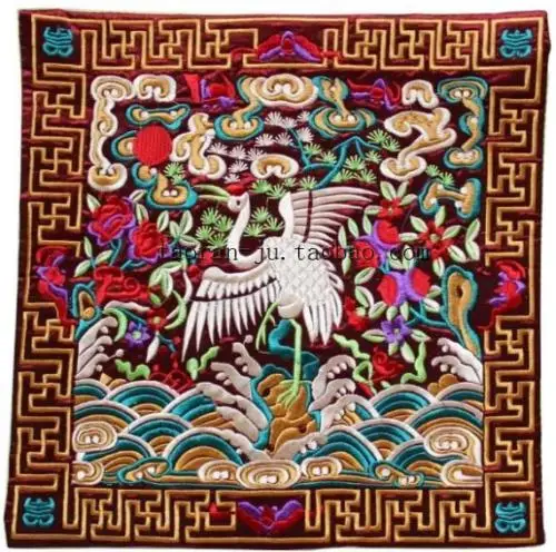 Оптовая продажа 6 шт. китайский Шелковый стол с вышивкой чашка и телефон