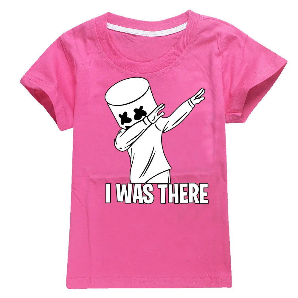 Modis dj marshmello/Детские футболки, одежда с капюшоном, летний топ черного цвета, футболка с короткими рукавами для девочек и мальчиков, хлопок