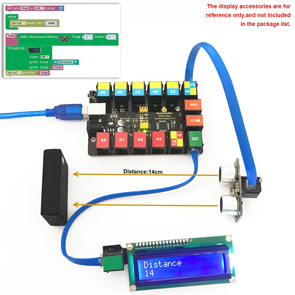 Новинка! Keyestudio EASY plug IIC igc 1602 ЖК-дисплей модуль для Arduino пара