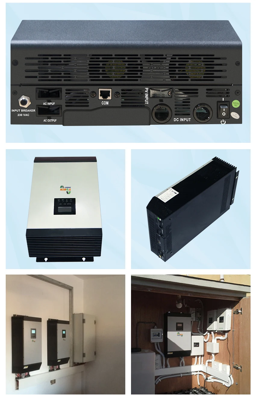 5Kva MPPT 4000W солнечный инвертор 230Vac решетки чистая синусоида инвертор Встроенный MPPT 80A AC заряд 48Vdc параллельная карта