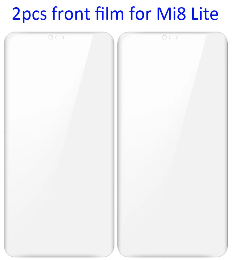 2pcs front film Imak Гидрогелевая пленка 3 III для Xiao mi 8 mi 8 Se Lite Pro Explorer задняя Передняя Задняя Защитная Прозрачная Олеофобная пленка - Цвет: 2pcs front film