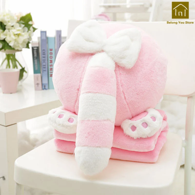 Pink Cat Ass Чехол, хлопок, подушка для сидений, кошек, диванов, коробок, подушка, медитация, стулья, подушки для отдыха, Cojin, Oreiller, подушка для стула, плюшевая, WKX058 - Цвет: Pink Cat Ass