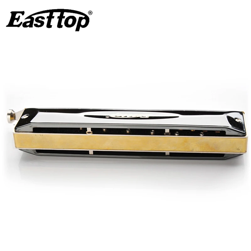 Easttop Профессиональный 16 отверстий 64 тон хроматической гармоника Губная гармошка музыкальный инструмент Ключ C Музыкальные инструменты