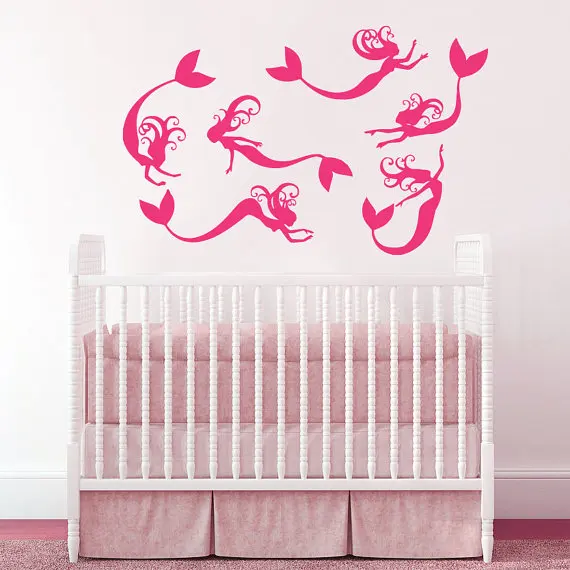 Красивая фреска-Русалка Нимфа хвост глубоководные животные серия настенная