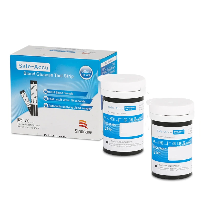 SANNUO Safe Accu тест-полоски для глюкозы в крови с ланцет для сбора крови 100 шт+ 100 шт измеритель уровня глюкозы в крови удаление диабетиков