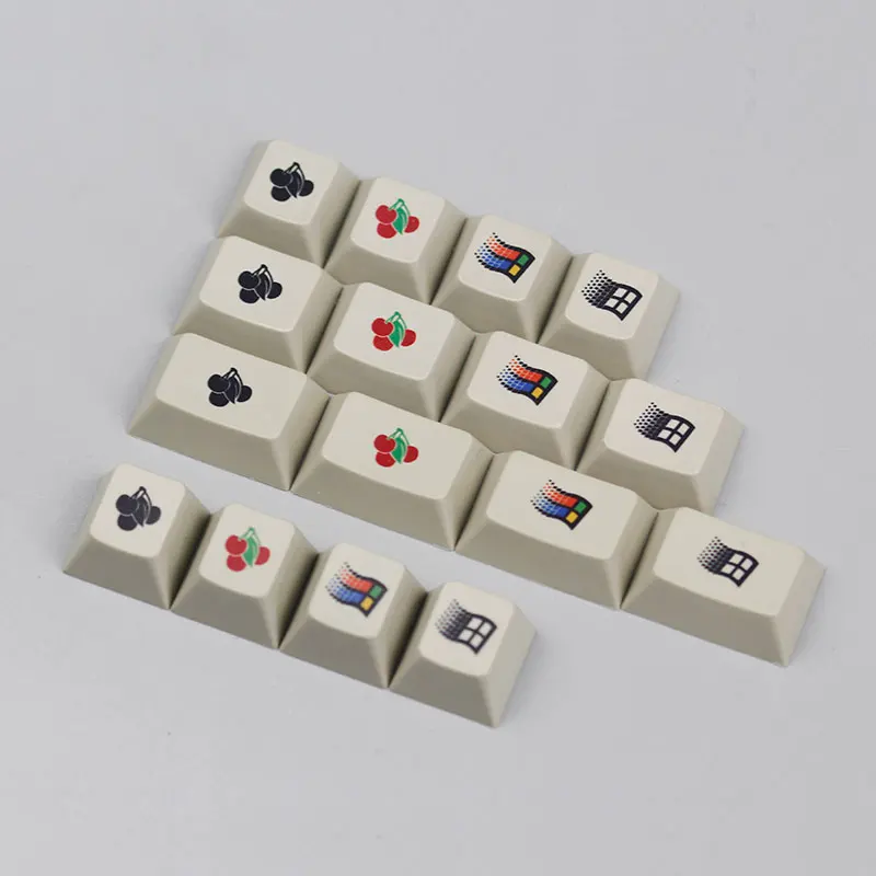Kbdfans Новое поступление Enjoypbt Win95 логотип/с логотипом вишни краситель sub keycaps