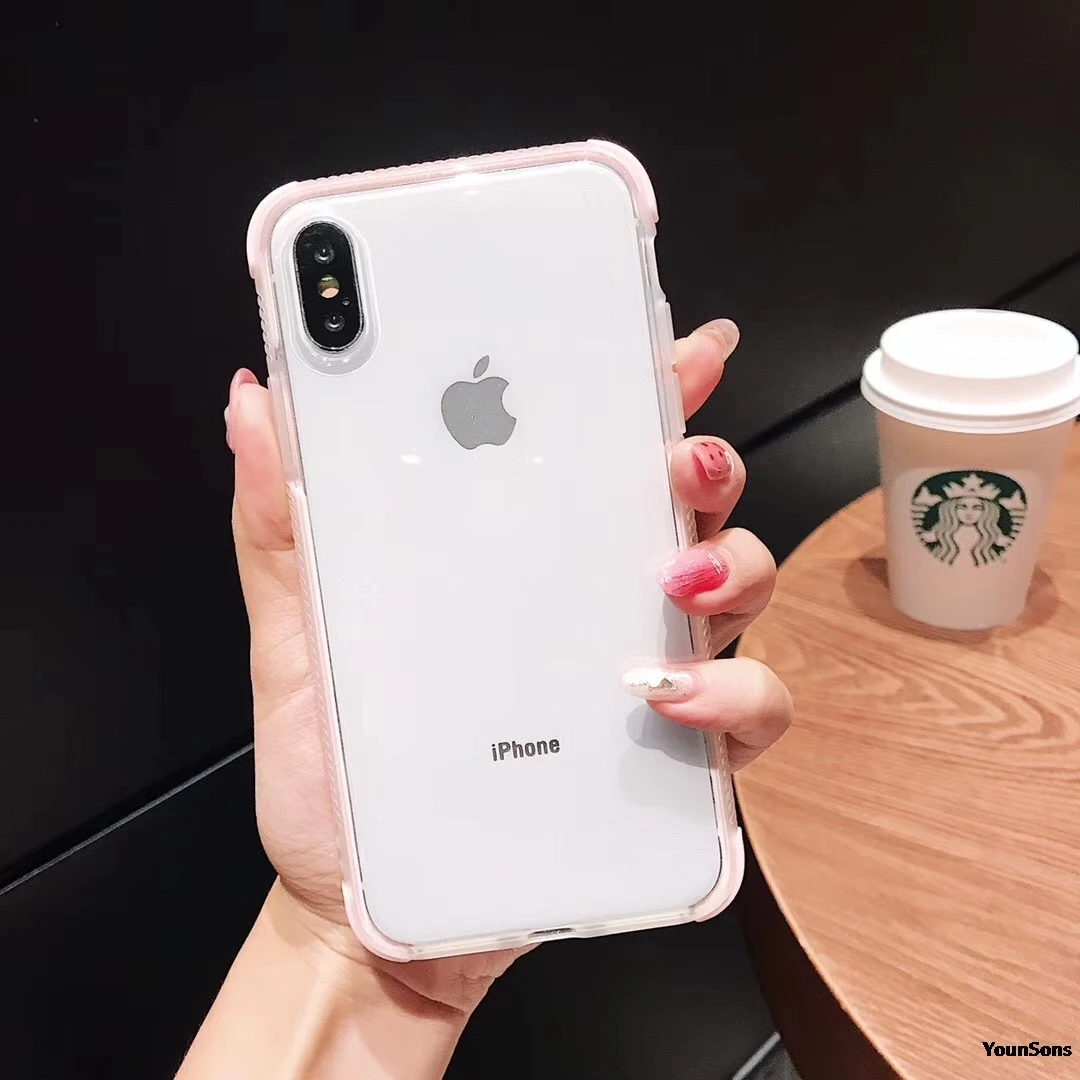 For iPhone X XS Max Soft Transparent TPU back case for 6 6S 7 8 Plus Anti Yellow Mobile Phone Cover coque |