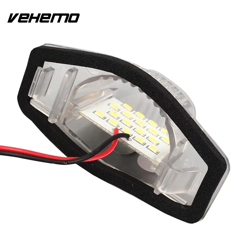 Vehemo 2PCS Number Plate Light Rear Lamp LED License Error Free for Honda Replacement | Автомобили и мотоциклы