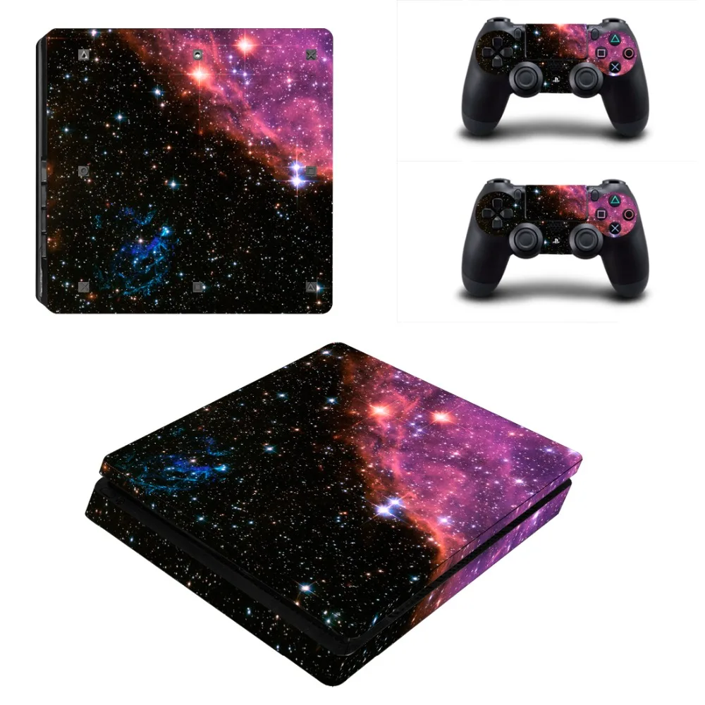 Защитная Виниловая наклейка для консоли Sony Playstation 4 Slim + на 2 контроллера PS4 S|vinyl