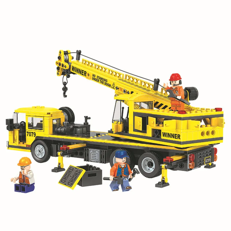 7079 507 шт строительные сборные журавли блоки кирпичи DIY Модель развивающие
