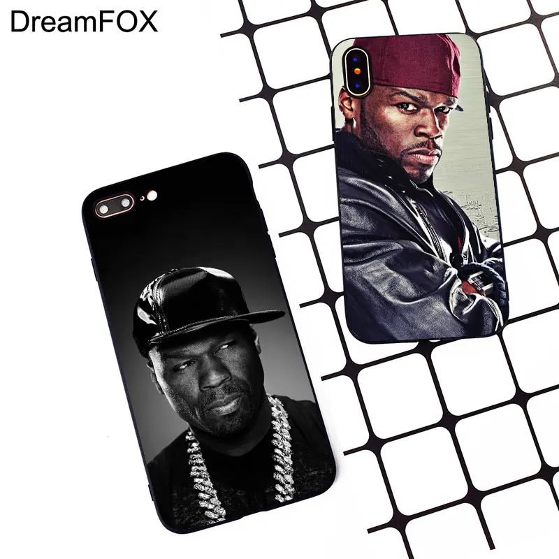M365 50 Cent Black Soft TPU Silicone Case Cover For Apple iPhone 11 Pro XR XS Max X 8 7 6 6S Plus 5 5S 5G SE |