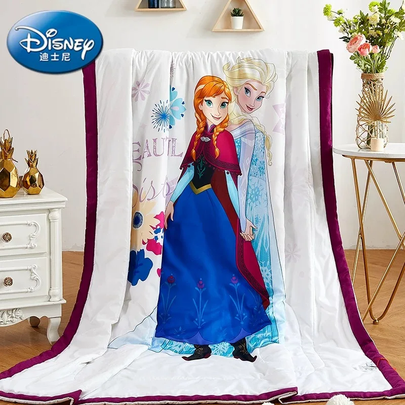 

disney summer quilt comforter for kids girls bedroom Frozen Elsa and Anna 200*230 120*150 polyester bedding lady home decoration