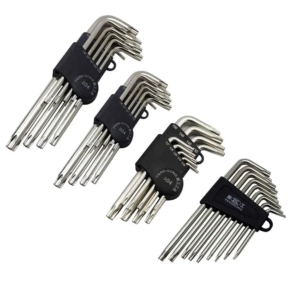 9 шт. Лидер продаж PengGong Torx L-образный шестигранный ключ гаечный для велосипеда