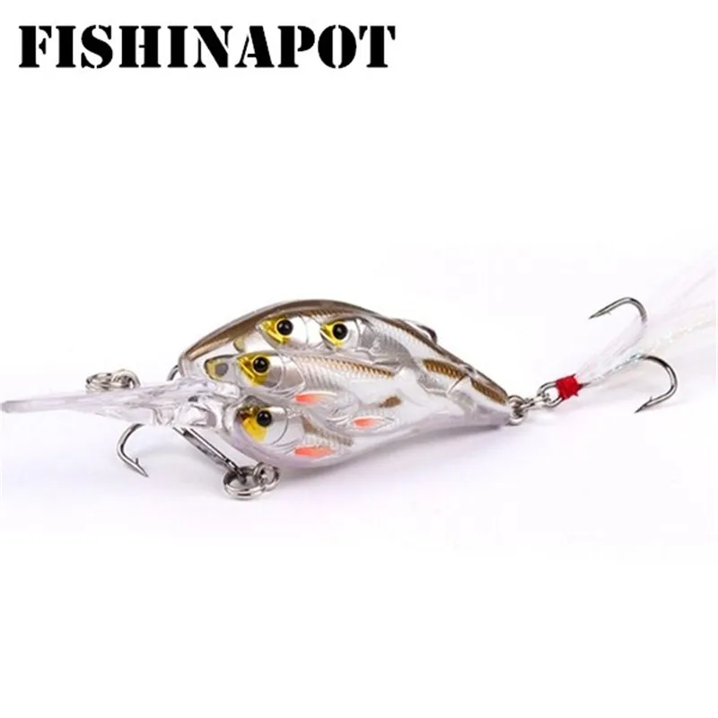 FISHINAPOT 1 шт. 8 см 9 4 г приманка рыболовные приманки гольян воблер (Wobbler) Группа рыба