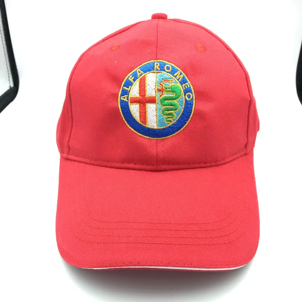 for Alfa Romeo Sportiva Quatrefoil Green Hat Cap Car Sline Logo Moto Racing Baseball Adjustable Casual 156 giulietta | Автомобили и