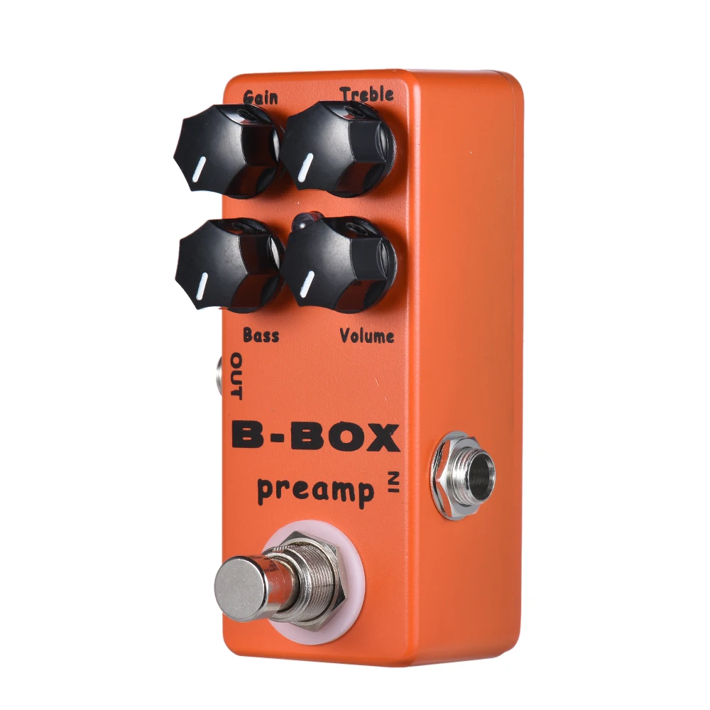 Mosky B Box электрогитара предусилитель Overdrive педаль эффектов с 4 функциональные