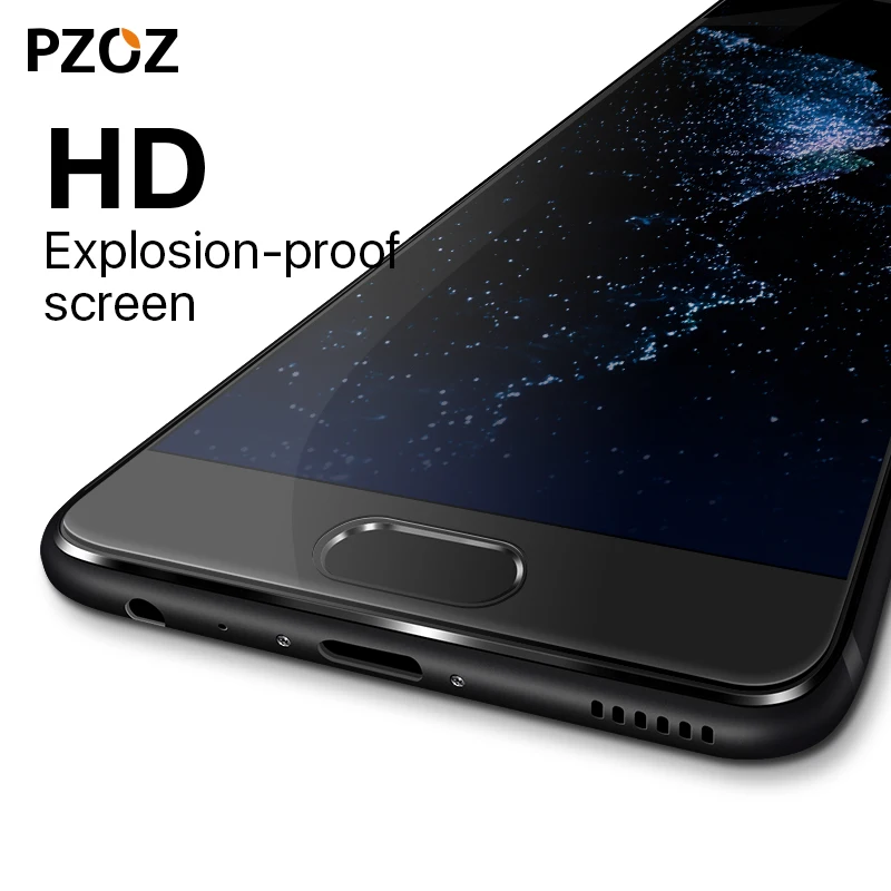 PZOZ huawei p10, закаленное стекло, полное покрытие, основная защита экрана hawei p 10, защитная пленка 2.5D, huawei p10, стекло 5,1 дюйма, 4 Гб
