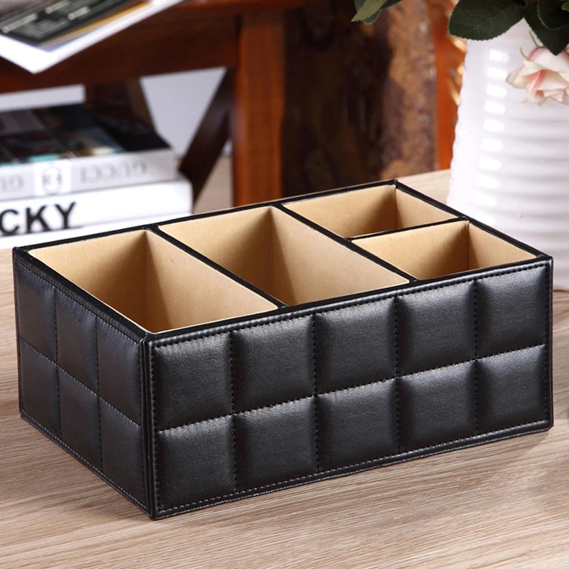 New PU Leather Makeup Storage Boxes Cosmetic Organizer Sundries Make up Tool Holder High Quality | Красота и здоровье