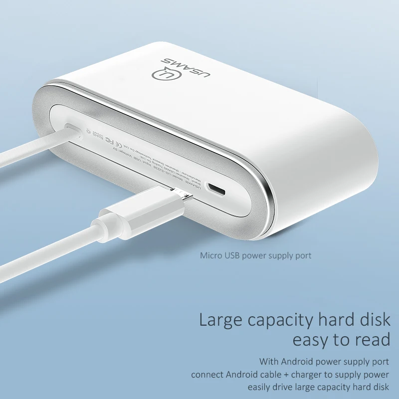 USAMS 4 Порты и разъёмы usb разветвитель высокой Скорость USB2.0 кабеля удлинитель