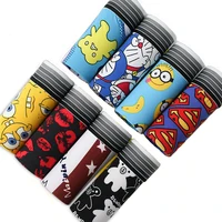 8pcslot new mens underwear boxer polyester homme boxershorts cartoon print comfortable underpants soft breathable male panties