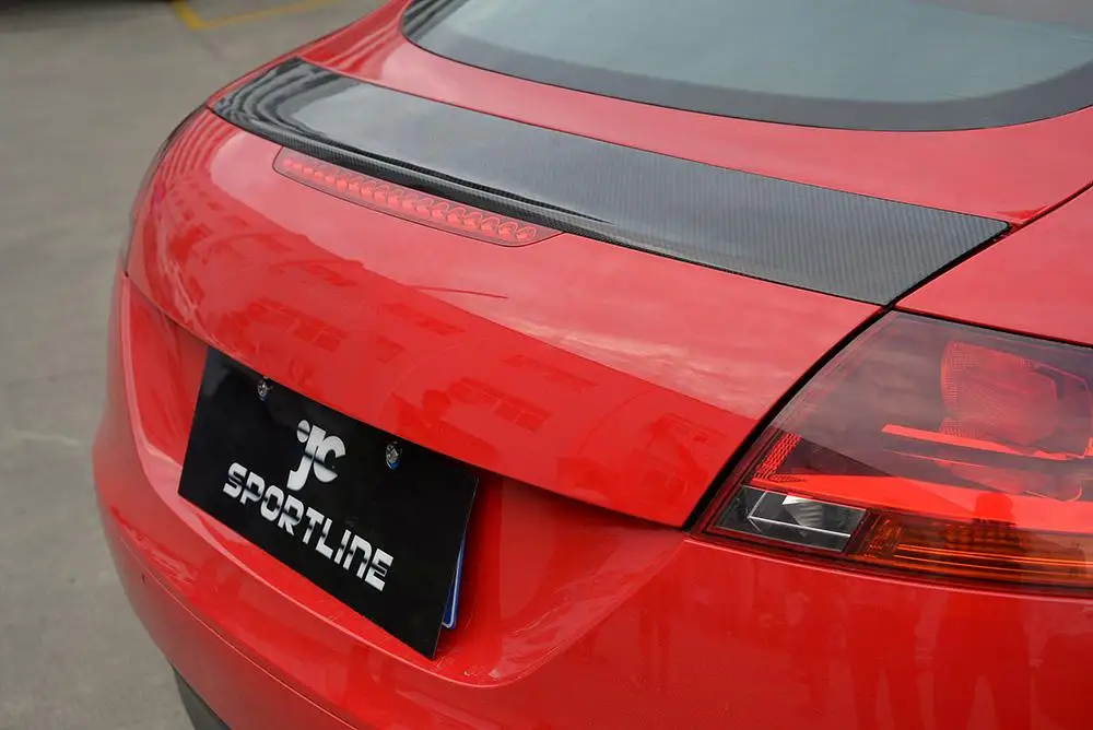 Задний спойлер из углеродного волокна крылья багажника для Audi TT / TTS 2007 2014 детали