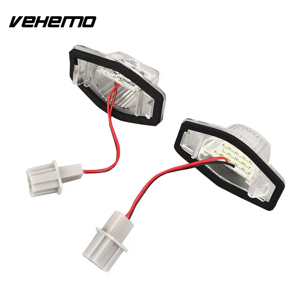 Vehemo 2PCS Number Plate Light Rear Lamp LED License Error Free for Honda Replacement | Автомобили и мотоциклы