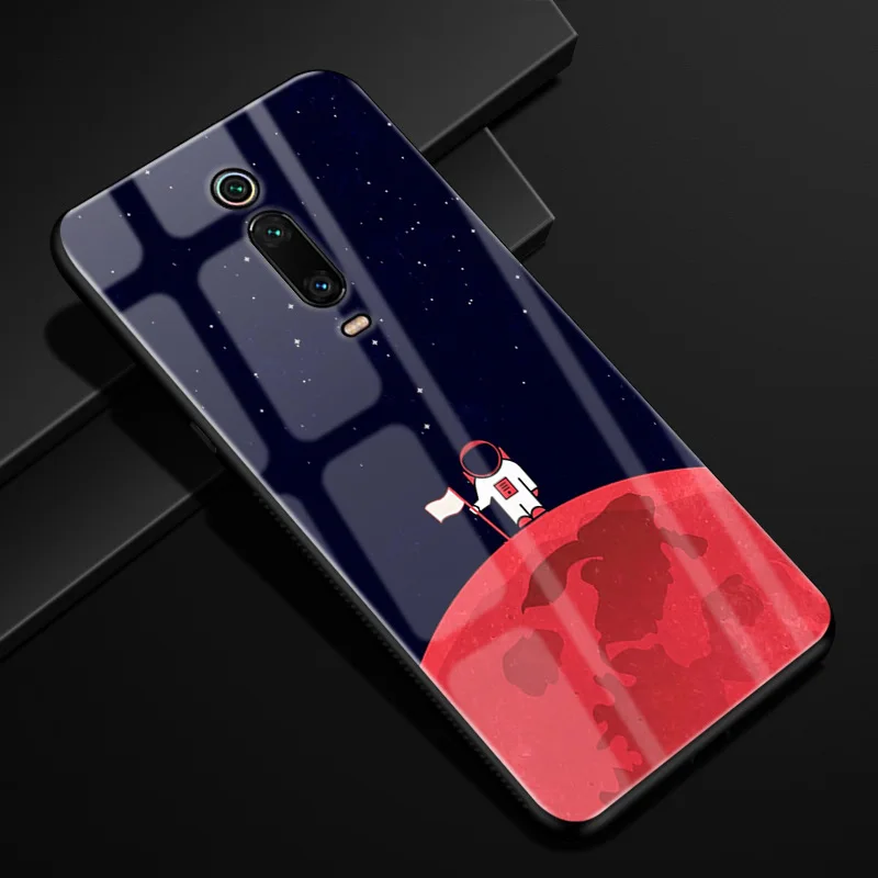 Розовый Чехол для Xiaomi mi 9 T, чехол для mi 9T из закаленного стекла, Жесткий Чехол для Xiaomi mi 9 SE, чехол для Coque Shell на mi 9 9SE mi 9t Pro Fundas - Цвет: Розовый