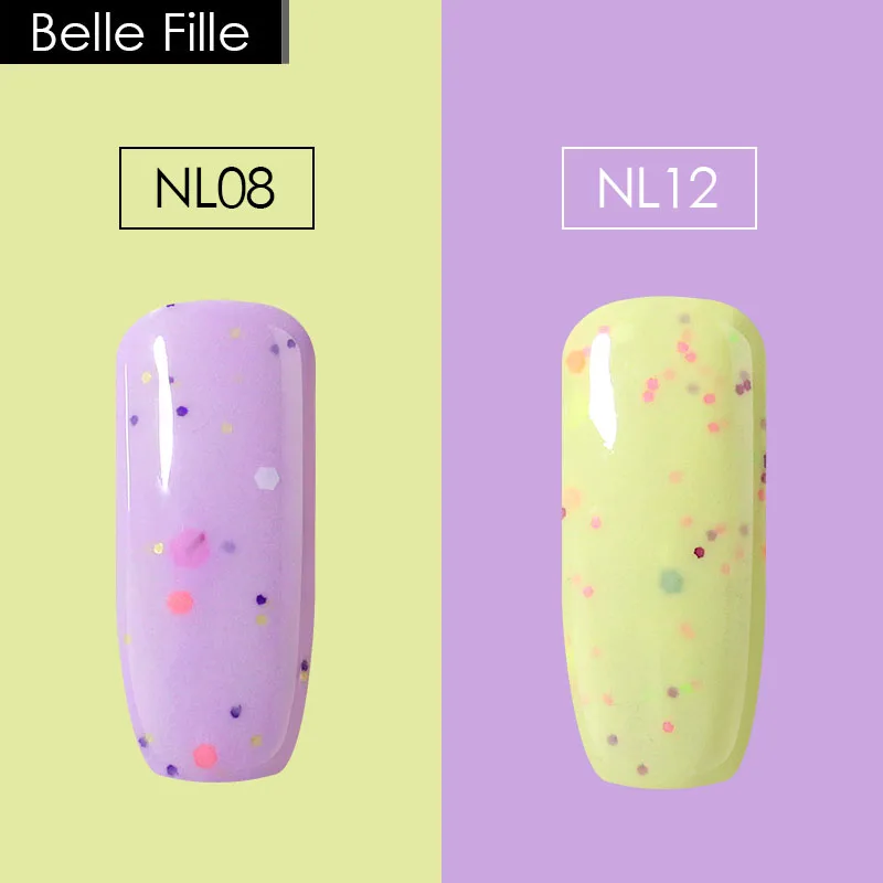 BELLE FILLE 10 мл сырный цвет 2 шт./лот УФ гель для ногтей Гель лак полировки Vernis