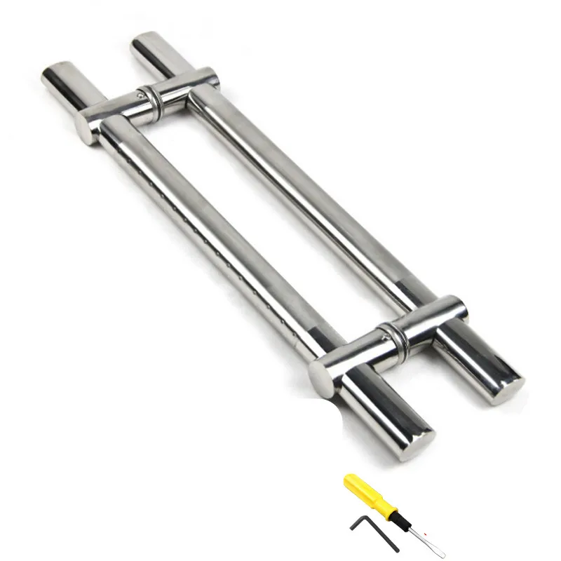 Ручка из закаленного стекла для дверей нержавеющей стали и деревянных ручка с