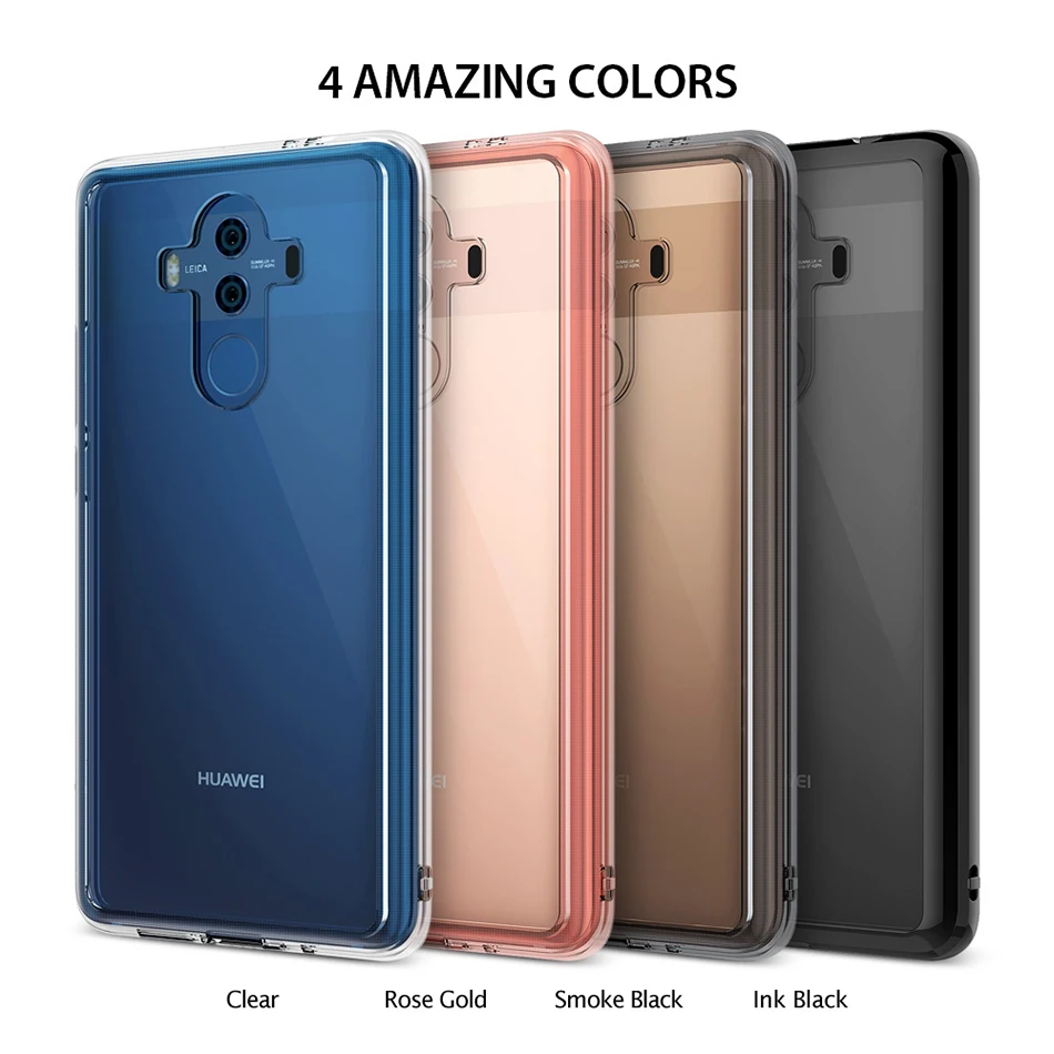 100% Original Ringke Fusion Clear PC Back Flexible TPU Edge Shock Absorption Drop Resistance Case For Huawei Mate 10 Pro |