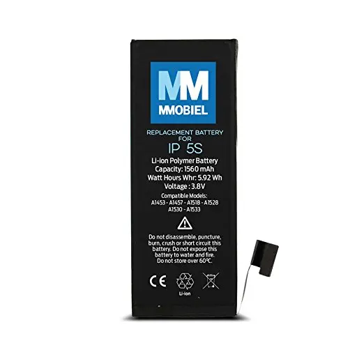 Оригинальный мобильный телефон MMOBIEL на 100% аккумулятор для Iphone5S 3 8 В 1560 мА · ч 5 92