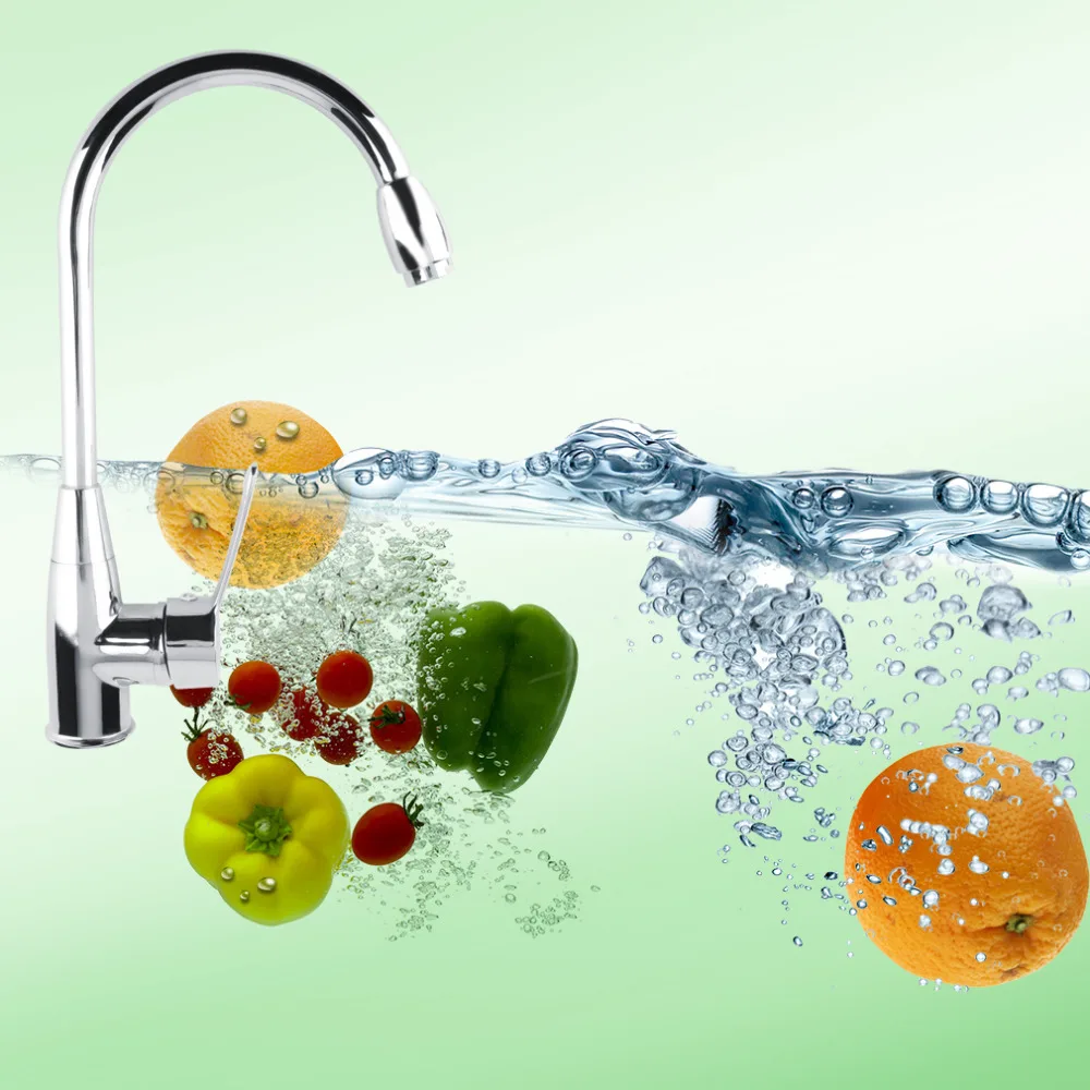 Цинк хромированный сплав Одной Ручкой водопроводный кран горячей/холодной