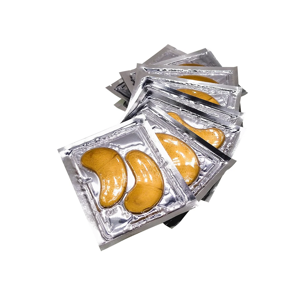 

ISNER MIL 10pairs 24K Gold Crystal Collagen Eye Mask Eye Patches Dark Circle Puffiness Eye Bag Anti Wrinkle Face Care