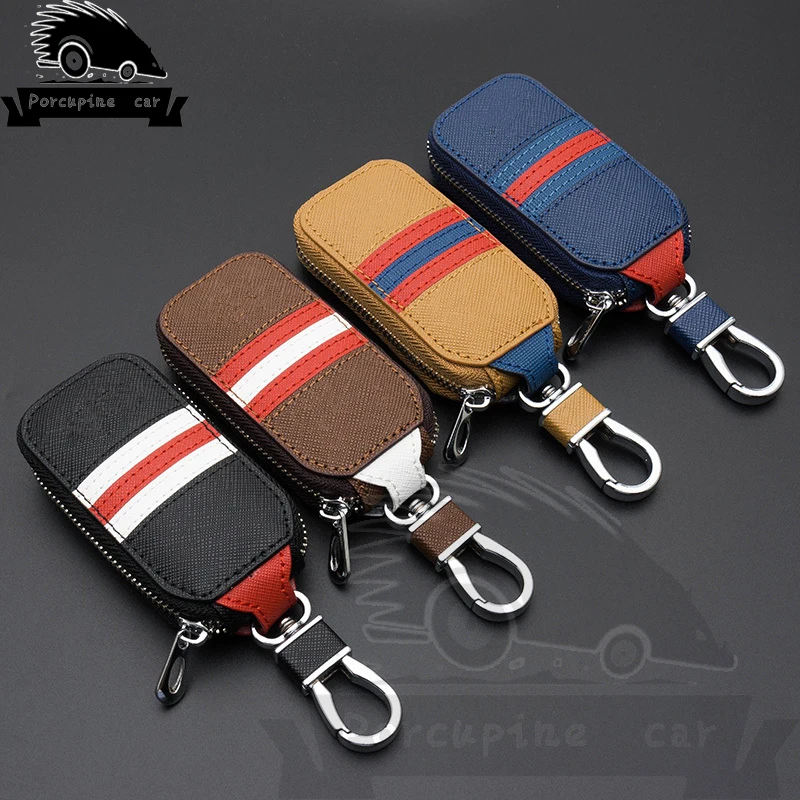 Кожаный чехол для автомобильного ключа Audi BMW Buick Cadillac Porsche Opel Chevrolet Ford Hyundai Lexus Mercedes