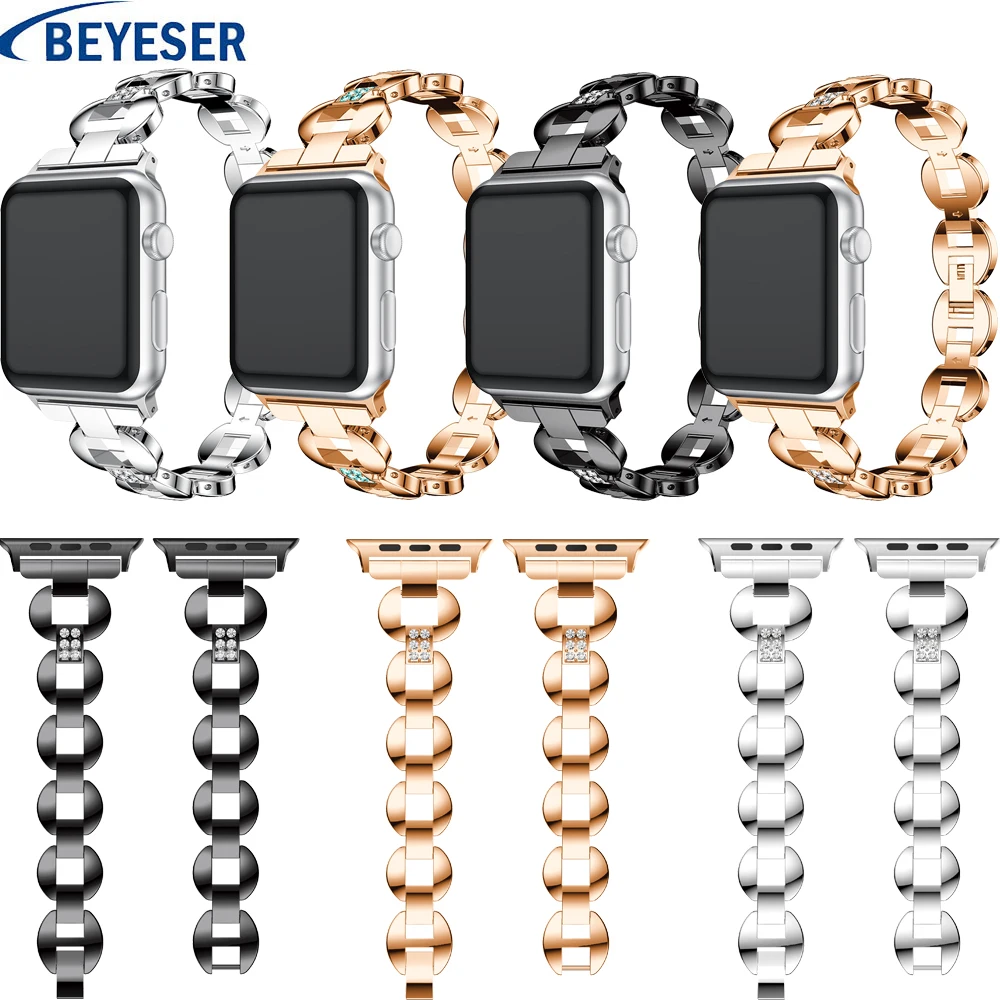 

Classic Watch Band For Apple Watch Series 4 1 3 2 watchband steel Strap For Watch 42 38 40 44 mm Stainless Metal watch belts