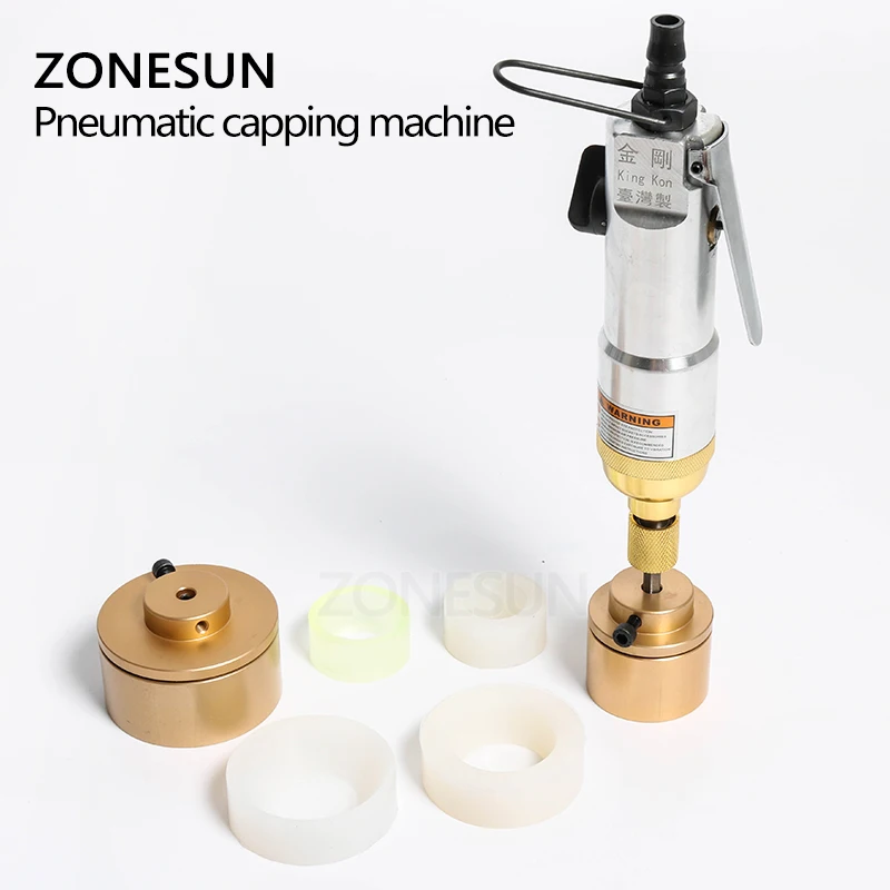 ZONESUN модернизированная пневматическая укупорочная машина для завинчивания