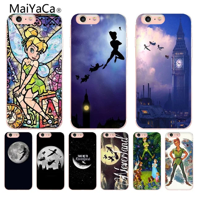 MaiYaCa Питер Пэн для iPhone 4S SE 5C 5S 5 6 6S 7 8 Plus X XR XS xsMAX чехлы телефонов прозрачные мягкие