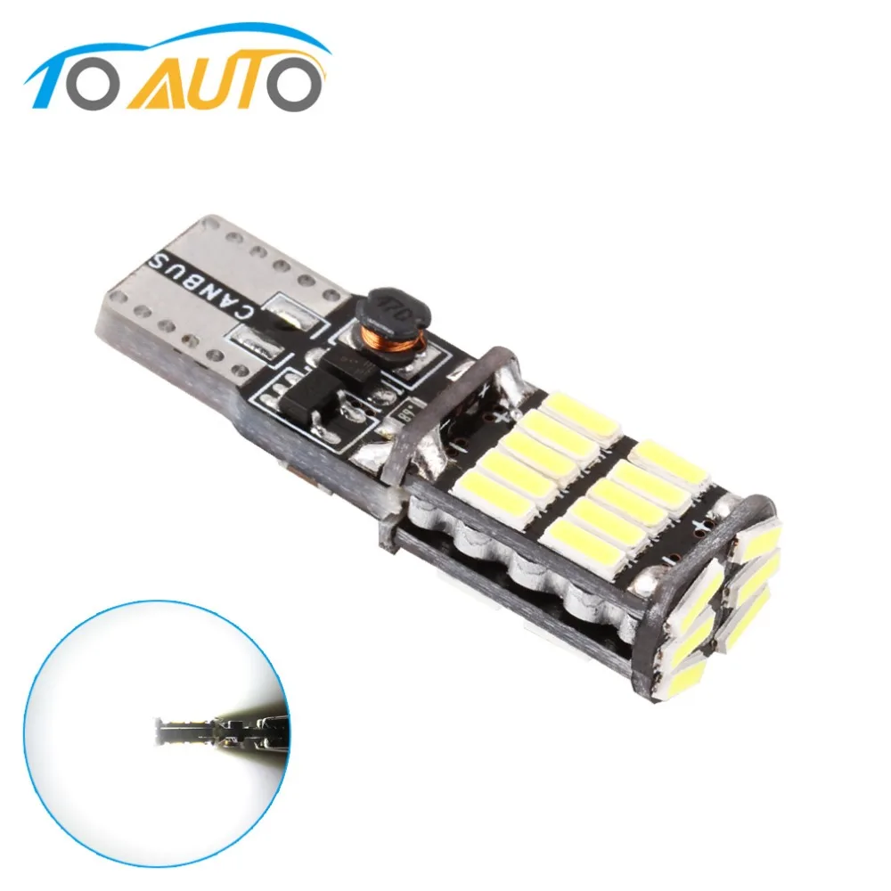 T10 W5W 194 501 светодиодный Canbus без ошибок автомобильный светильник s 26 SMD 4014 белый для