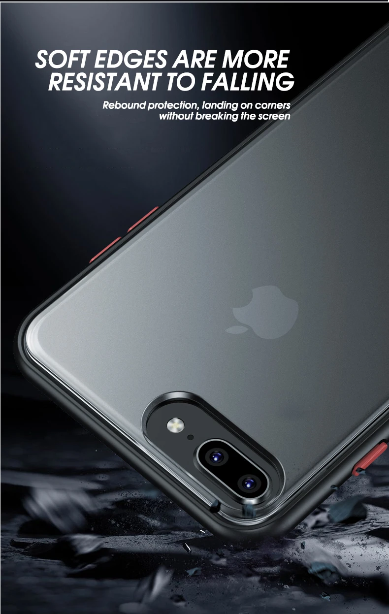 Для iPhone 8 7 чехол Magic Shadow IPAKY 6 6s Plus чехол с цветными кнопками Мягкий Бампер PC Гибридный противоударный чехол для iPhone 8 7 Plus чехол