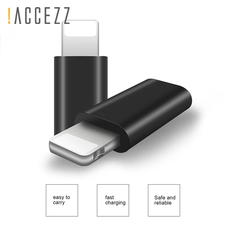 ACCEZZ 5 шт. OTG USB адаптер для iPhone освещение микро USB шнур конвертер для Apple X XR Plus Быстрая Зарядка синхронизация данных адаптер