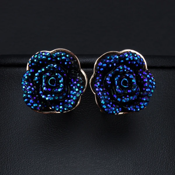 Новое поступление оптовая продажа женские серьги в виде романтических цветов