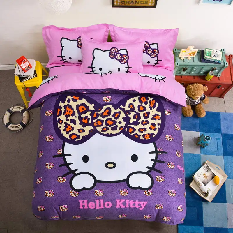 Наш горячая Распродажа комплект постельных принадлежностей рисунок Hello Kitty набор