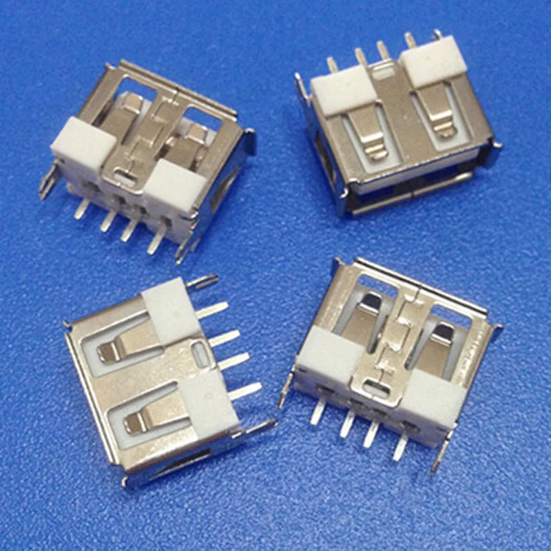 Вертикальная короткая вертикальная вставка USB типа А с разъемом DIP 10 0 ROHS |
