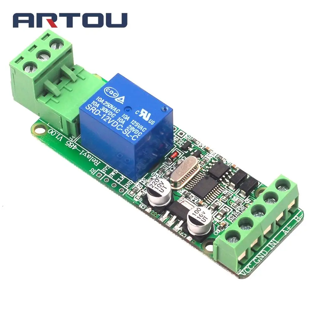 1 шт. релейный модуль Modbus Rtu канал 12 В переключатель вход/выход RS485 / TTL