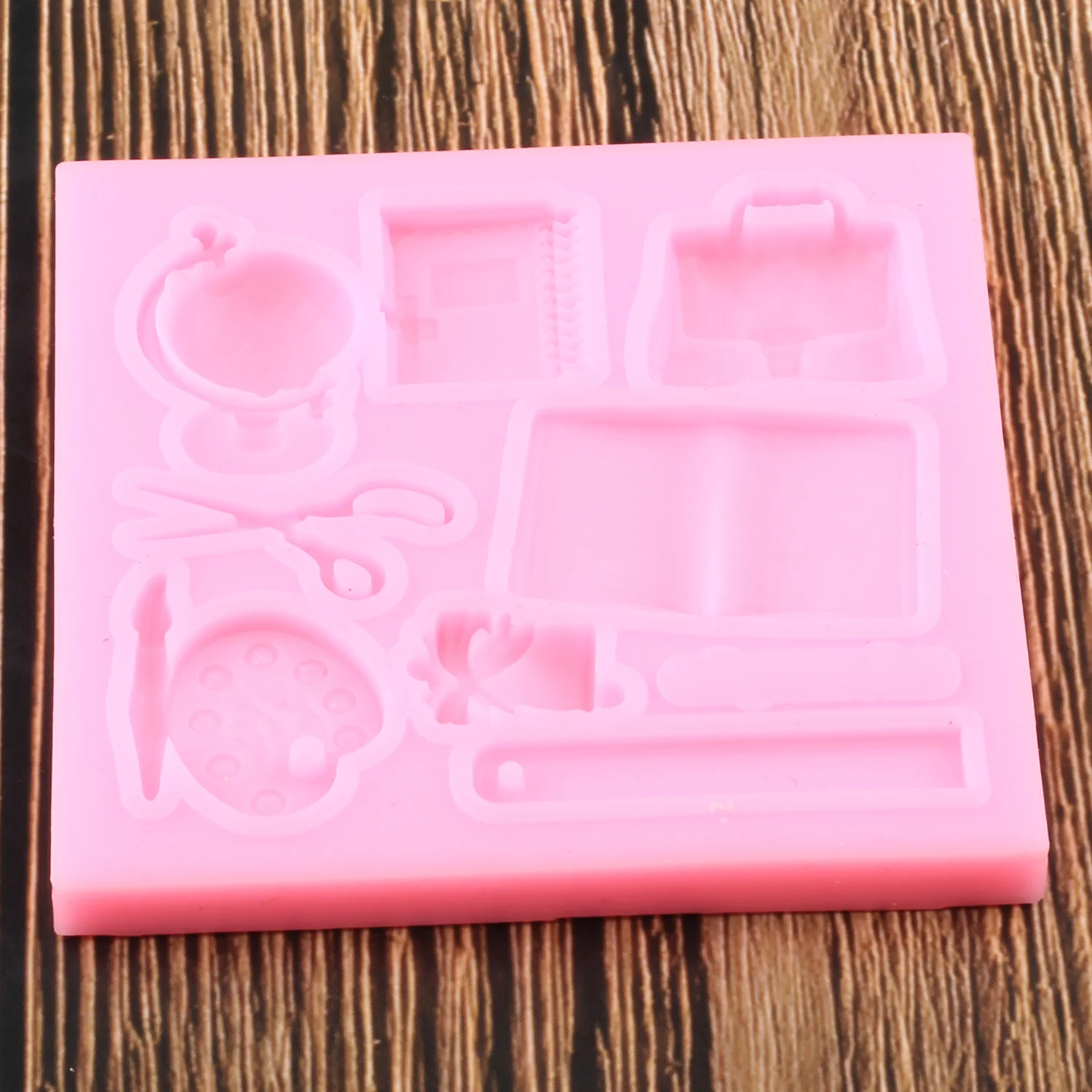 3D школьная сумка книжка ножницы ручка для рисования колокольчик глобус