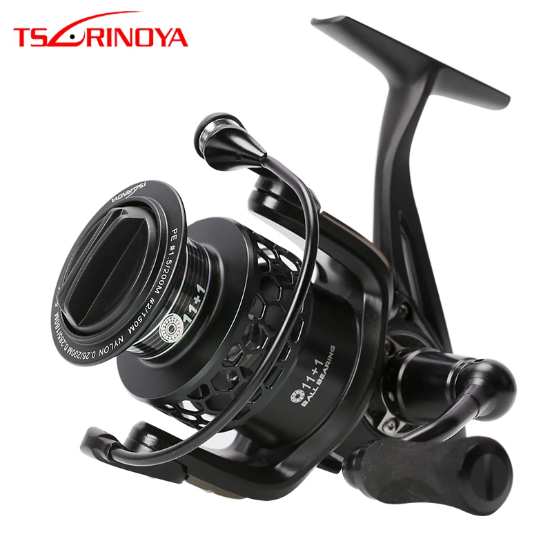 

TSURINOYA Fishing Reel Full Metal Body TSP 3000 5.2:1 12BB Saltwater Spinning Fishing Lure Reel Carp Feeder Moulinet Peche
