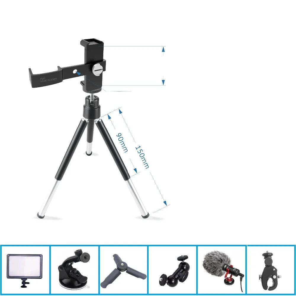 Штатив для DJI Osmo Карманный Многофункциональный алюминиевый сплав крепление Osomo 4K