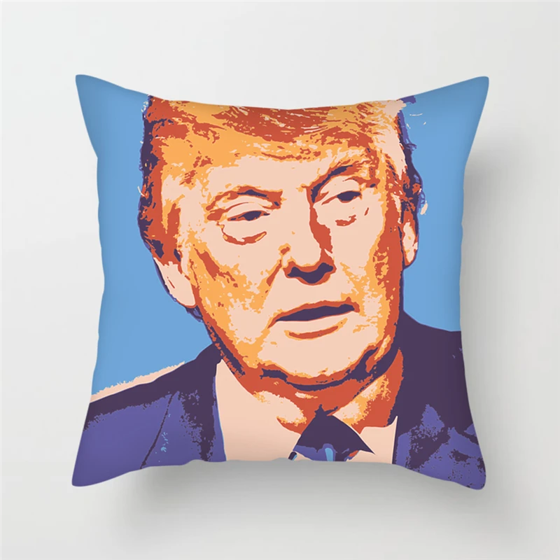 Fuwatacchi различные Дональд Трамп Веселая наволочка Подушка с портретом Чехлы для