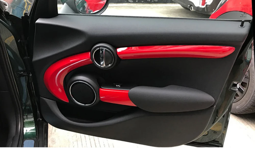 Наклейки MINI F55 для украшения салона автомобиля накладка на дверь Mini Cooper Стайлинг