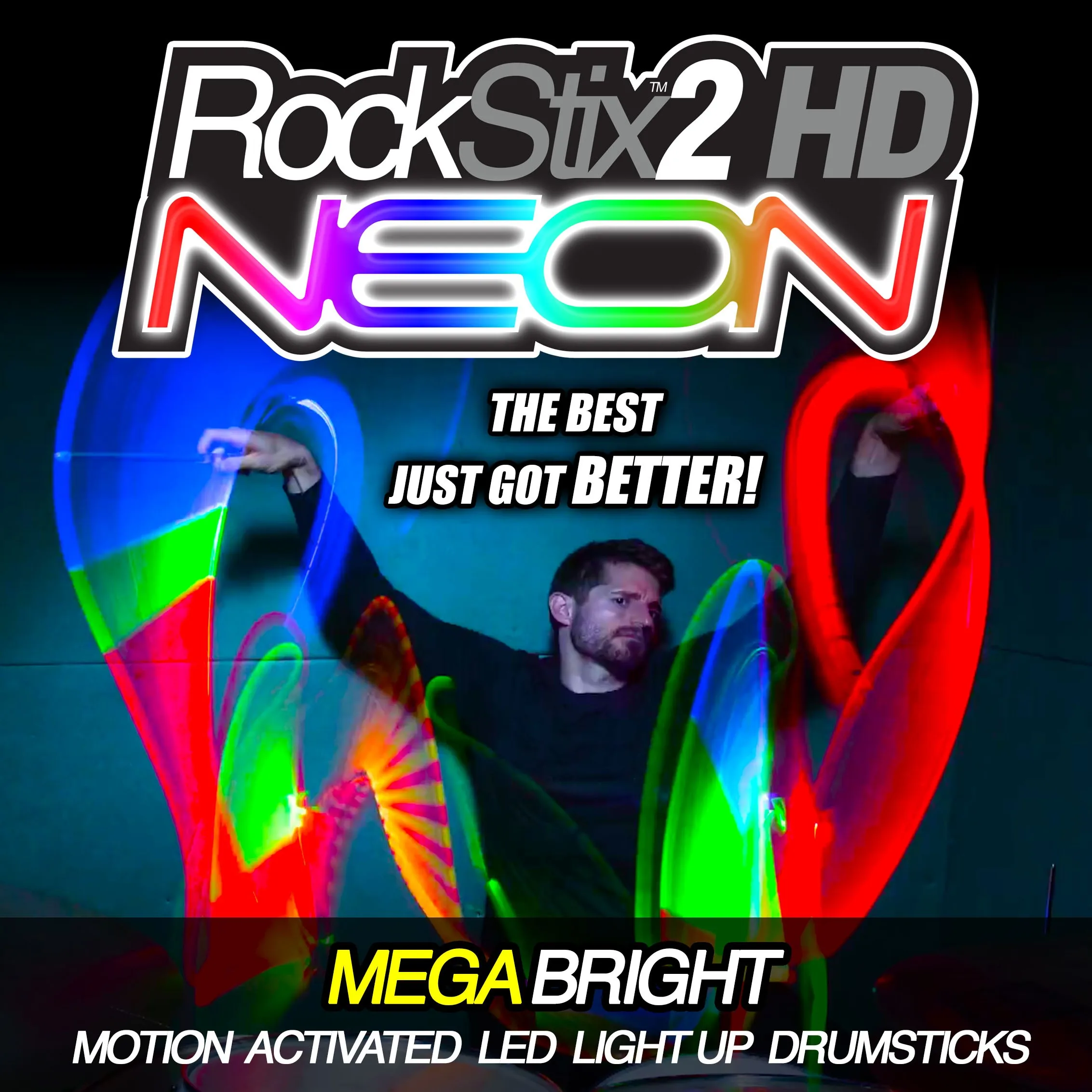 13 Change Color Rockstix 2 HD NEON, Мега яркий светодиодный светильник голени, доступны в 13 FX изменение цвета также красный, зеленый, синий - Цвет: 13 Change Color